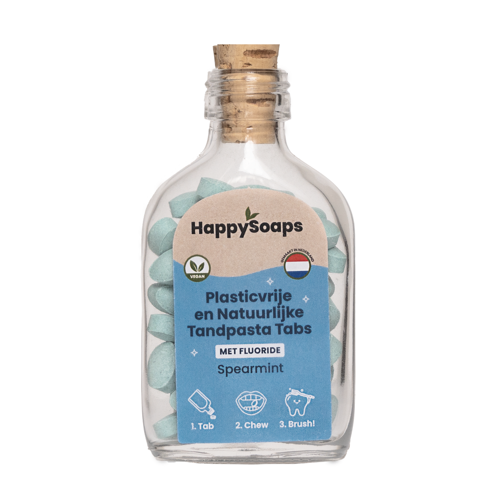 skandaløse Oswald Udvikle Tandpasta tabletter Spearmint - med fluorid – HappySoaps DK